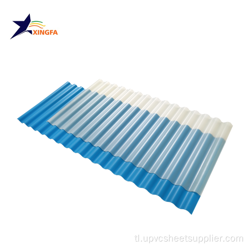 Translucent corrugate plastic PVC roofing sheet para sa malaglag